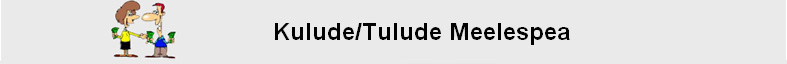 Kulude/Tulude Meelespea